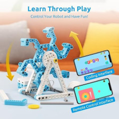WhalesBot D1 : Kit Robot STEM Programmable 21-en-1 pour Enfants