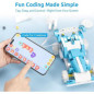 WhalesBot D1 Kit Robot STEM 21-en-1 pour Enfants 4+, 280+ pièces, Programmable via APP, Cadeau Idéal WhalesBot D1 Kit Robot STEM 21-en-1 pour Enfants 4+, 280+ pièces, Programmable via APP, Cadeau Idéal