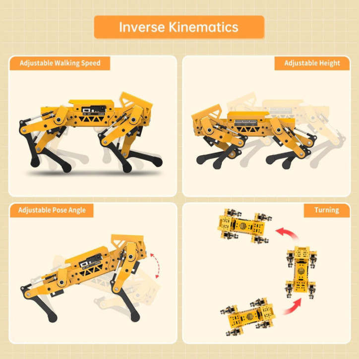 MechDog Robot Dog Kit with ESP32 AI Camera, Self-Balancing, Target Recognition, Open Source, for Arduino/Python MechDog Robot Dog Kit with ESP32 AI Camera, Self-Balancing, Target Recognition, Open Source, for Arduino/Python