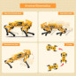 MechDog Robot Quadrupède Programmable ESP32 AI Caméra Reconnaissance Cible Kit Arduino Python Scratch MechDog Robot Quadrupède Programmable ESP32 AI Caméra Reconnaissance Cible Kit Arduino Python Scratch