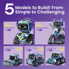 Sillbird 5in1 Robot Building Kit with Remote Control | STEM Toy for Kids 8-12