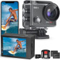 5K 30FPS Waterproof Action Camera 131FT Underwater EIS WiFi Remote 64GB Card 170° Wide Angle 5K 30FPS Waterproof Action Camera 131FT Underwater EIS WiFi Remote 64GB Card 170° Wide Angle