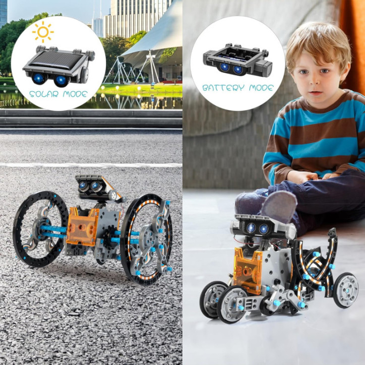 14-in-1 Solar Robot Kit for Kids Ages 8-12 – DIY STEM Science Toy & Educational Solar Power Building Set 14-in-1 Solar Robot Kit for Kids Ages 8-12 – DIY STEM Science Toy & Educational Solar Power Building Set