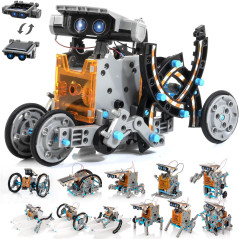 14-in-1 Solar Robot Kit for Kids Ages 8-12 – DIY STEM Science Toy & Educational Solar Power Building Set