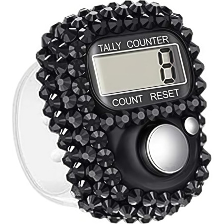 Electronic Finger Tally Counter with Digital Display, Portable Resettable Mini Lap Counter for Golf & Sports