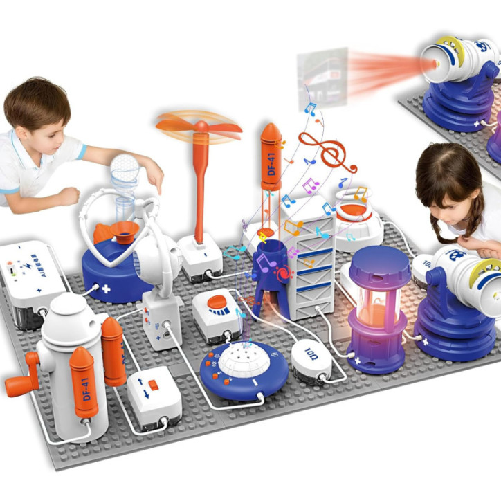 Science STEM Kits for Kids - 66 Pcs Electronics Exploration DIY Circuit Set with 1200+ Projects & Manual