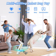 Mostop Smart Robot Dog Toy for Kids 5-7 – Interactive AI Puppy with Voice, App & Remote Control, 30+ Actions, STEM Gift