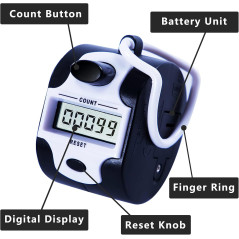 Compteur Manuel Digital 5 Chiffres pour Comptage Précis