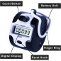 Compteur manuel digital 5 chiffres portable - Clicker mécanique pour points, personnes, golf, tours Compteur manuel digital 5 chiffres portable - Clicker mécanique pour points, personnes, golf, tours