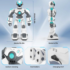 VATOS 15.4 Programmable Remote Control Robot Toy for Kids 3+
