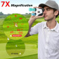 WOSPORTS Red OLED Golf Rangefinder with Slope, 1200 Yards, 7X Magnification, Magnetic Flag Lock & Vibration WOSPORTS Red OLED Golf Rangefinder with Slope, 1200 Yards, 7X Magnification, Magnetic Flag Lock & Vibration