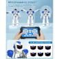 SONOMO Robot Programmable RC 2.4GHz avec Contrôle Gestuel pour Enfants 6-9 Ans - Version Améliorée Bleu/Blanc SONOMO Robot Programmable RC 2.4GHz avec Contrôle Gestuel pour Enfants 6-9 Ans - Version Améliorée Bleu/Blanc