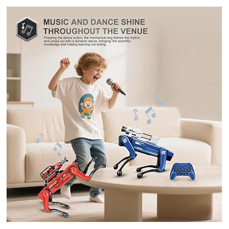 8021 AI Robot Dog with Voice Control, Spray, Dance & STEM Toy for Kids