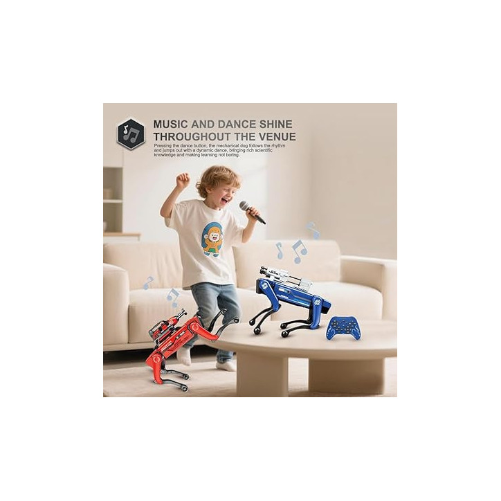 8021 AI Robot Dog with Voice Control, Remote, Spray, Mechanical Arm - Firefighting, Music Dance STEM Toy 8021 AI Robot Dog with Voice Control, Remote, Spray, Mechanical Arm - Firefighting, Music Dance STEM Toy