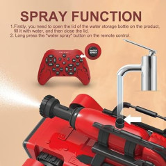 8021 AI Robot Dog with Voice Control, Remote, Spray, Mechanical Arm - Firefighting, Music Dance STEM Toy