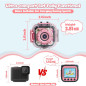 Appareil photo étanche PROGRACE pour enfants 1080P HD – Caméra vidéo sous-marine fille cadeau anniversaire Noël