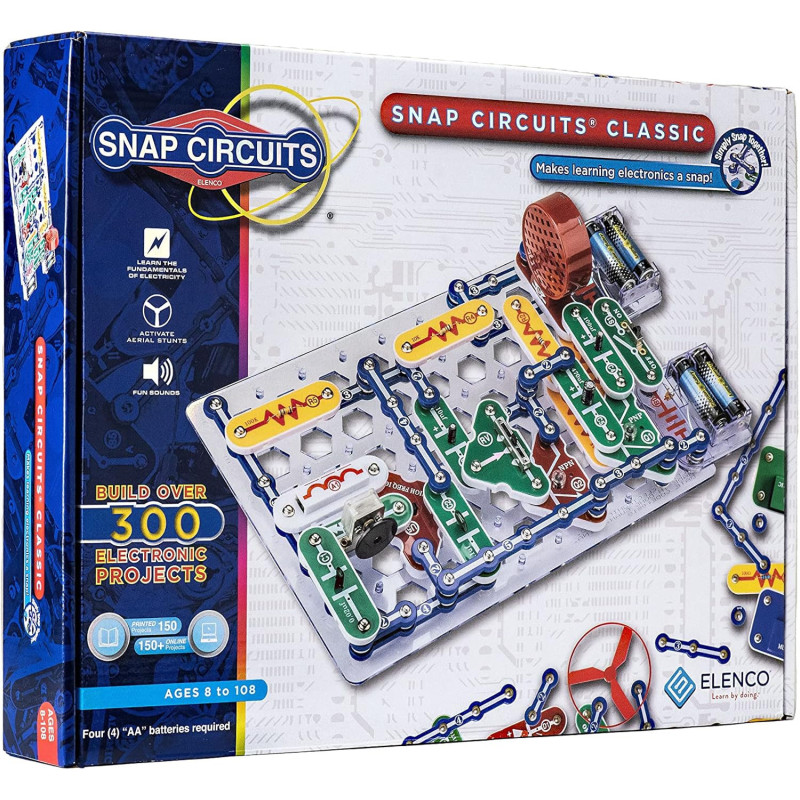 Snap Circuits Classic SC-300 Kit | 300+ Projects | STEM Toy for Kids 8+