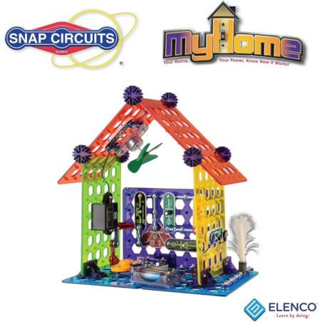 Snap Circuits Elenco My Home Electronics Building Kit for Kids Ages 8+ - Educational STEM Toy