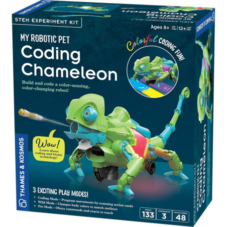 Thames & Kosmos My Robotic Pet: Coding Chameleon STEM Kit for Kids