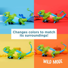 Thames & Kosmos My Robotic Pet: Coding Chameleon STEM Kit - Color-Sensing Robot for Kids 8+, Screen-Free Fun