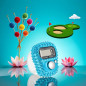 Compteur Digital Portable Jowxsx Bleu à Doigt, Mini Compteur Réinitialisable pour Golf et Tricot