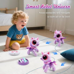 BIRANCO Robot Licorne Télécommandé - Jouet STEM Enfant 3-6 ans