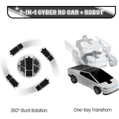 Voiture Télécommandée Robot 360° Drift 2.4Ghz pour Enfants