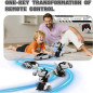 Voiture Télécommandée Transformer Cyber 2.4Ghz Déformation 360° Drift RC Robot Camion Jouet Enfant 4+ ans Voiture Télécommandée Transformer Cyber 2.4Ghz Déformation 360° Drift RC Robot Camion Jouet Enfant 4+ ans
