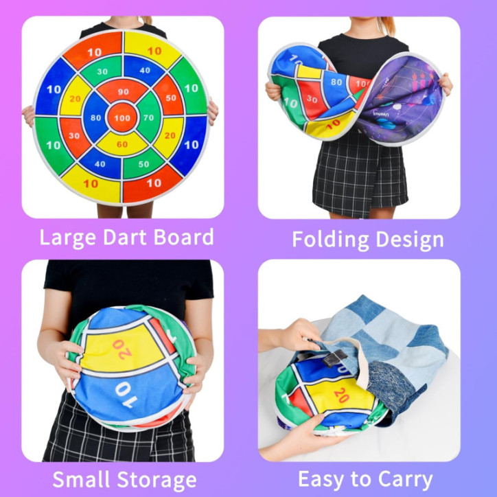 Fléchettes LED 2 en 1 29 avec 12 Balles Lumineuses, 12 Jeux, Contrôle APP, Intérieur & Extérieur Enfants 8-12 ans