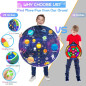2-in-1 29 Large LED Dart Board with 12 Sticky Balls, 8-12 Games, APP Control - Indoor & Outdoor Kids Toy