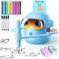 Drawing Robot for Kids Montessori Educational Toy with Voice Interaction, 100 Cards, 16 Pens & Music Gift Drawing Robot for Kids Montessori Educational Toy with Voice Interaction, 100 Cards, 16 Pens & Music Gift