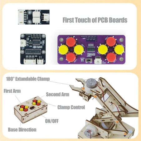 Robot Arm Kit for Kids & Teens 8-16+ | STEM Robotics DIY Engineering Toy Gift for Boys & Girls