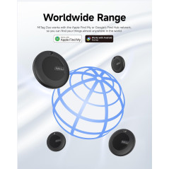 MiTag Duo Bluetooth Tracker 4-pack - Suivi Smart IP67