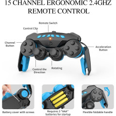 2-in-1 Remote Control Robot Arm Kit with 360° Gripper & Wheels – Best Gift