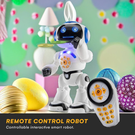 Robot RC Programmable LED 12 - Jouet Dansant et Parlant