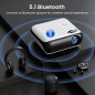 Projecteur HAPPRUN 1080P Bluetooth Full HD Portable avec Haut-parleur Intégré, Compatible Smartphone, HDMI, USB, PS5 Projecteur HAPPRUN 1080P Bluetooth Full HD Portable avec Haut-parleur Intégré, Compatible Smartphone, HDMI, USB, PS5