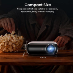 Projecteur Bluetooth HAPPRUN 1080P Full HD Portable Extérieur
