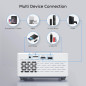 Projecteur portable TMY 1080P Full HD Bluetooth, compatible TV Stick, Smartphone, HDMI, USB, intérieur et extérieur