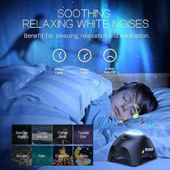 Projecteur Aurora Northern Galaxy LED avec Bluetooth & Télécommande