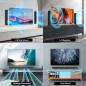 Barre de Son Bluetooth 2-en-1 avec ARC/Opt/AUX, Boost Auto, 3 Modes Égaliseur pour TV/PC/Jeux