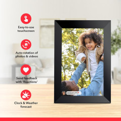 32GB Frameo 10.1 Smart WiFi Digital Photo Frame, 1280x800 IPS Touchscreen, Auto-Rotate, Instant Sharing