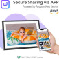 10.1 Digital Photo Frame 32GB, 1280x800 IPS Touchscreen, Share Photos/Videos & Send Wishes via Free App 10.1 Digital Photo Frame 32GB, 1280x800 IPS Touchscreen, Share Photos/Videos & Send Wishes via Free App