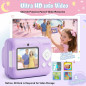 Kids 1080P Instant Print Camera with 32GB SD Card & Printing Paper - Portable Purple Gift for Ages 4-10 Kids 1080P Instant Print Camera with 32GB SD Card & Printing Paper - Portable Purple Gift for Ages 4-10
