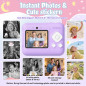 Kids 1080P Instant Print Camera with 32GB SD Card & Printing Paper - Portable Purple Gift for Ages 4-10 Kids 1080P Instant Print Camera with 32GB SD Card & Printing Paper - Portable Purple Gift for Ages 4-10