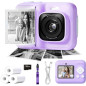 Kids 1080P Instant Print Camera with 32GB SD Card & Printing Paper - Portable Purple Gift for Ages 4-10 Kids 1080P Instant Print Camera with 32GB SD Card & Printing Paper - Portable Purple Gift for Ages 4-10