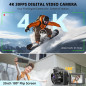 2024 4K Digital Camera 48MP Vlogging with Autofocus, 16X Zoom, 3 Flip Screen, Dual Batteries & SD Card, Black 2024 4K Digital Camera 48MP Vlogging with Autofocus, 16X Zoom, 3 Flip Screen, Dual Batteries & SD Card, Black