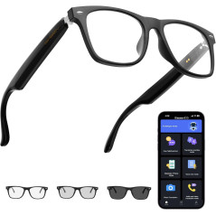 AI Translation Smart Glasses with ChatGPT, Bluetooth & UV Protection