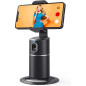 Support Téléphone Auto Suivi Visage 360° Rotation Sans Appli avec Batterie Rechargeable Noir Support Téléphone Auto Suivi Visage 360° Rotation Sans Appli avec Batterie Rechargeable Noir
