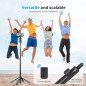 Auto Face Tracking Tripod 67 with 360° Rotation, Bluetooth Remote, Phone Holder for Vlog & Live Streaming