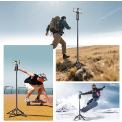 Auto Face Tracking Tripod 67'' for iPhone with 360° Rotation & Bluetooth Remote